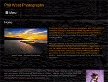 Tablet Screenshot of philwestphotography.com